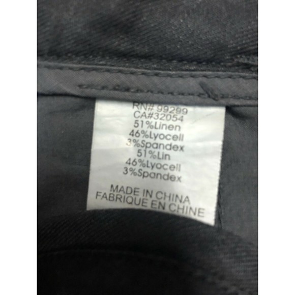 Level 99 Women's Pants Gray Linen Blend Size 25 P - Picture 9 of 9